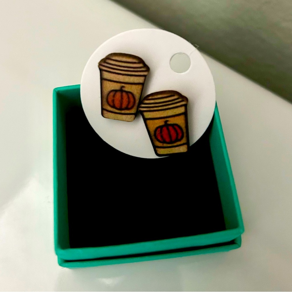 Pumpkin 🎃 Latte ☕️ Earrings! NWOT